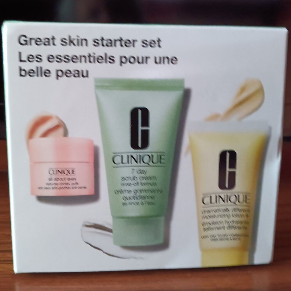 *PRICE DROP* New CLINIQUE Great skin starter set